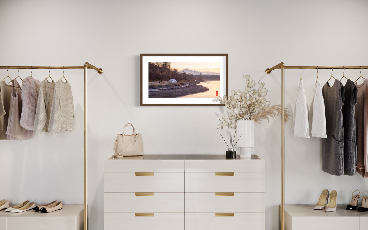 Rock & Mountain: 15*30 photo with solid wood frame