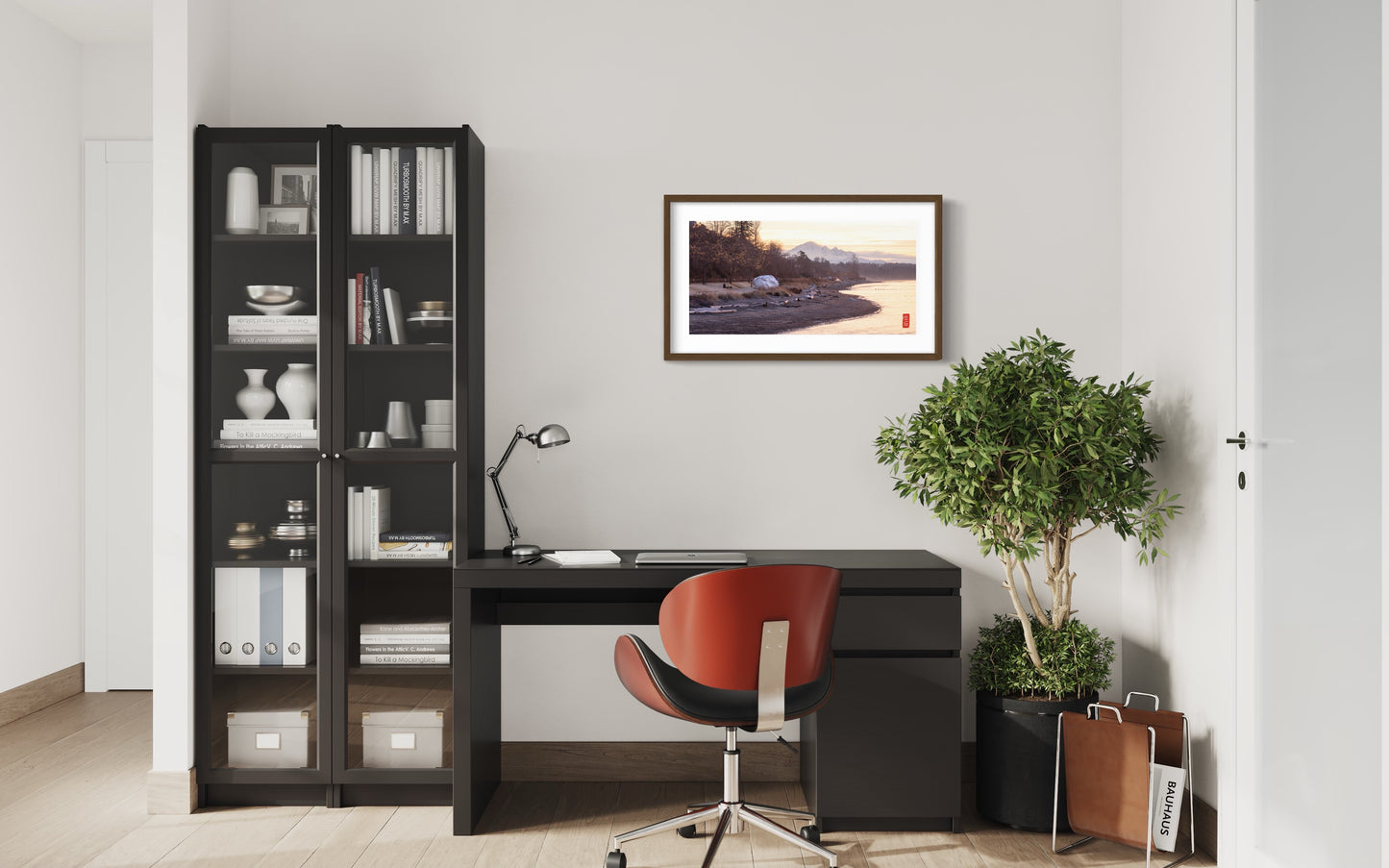 Rock & Mountain: 15*30 photo with solid wood frame