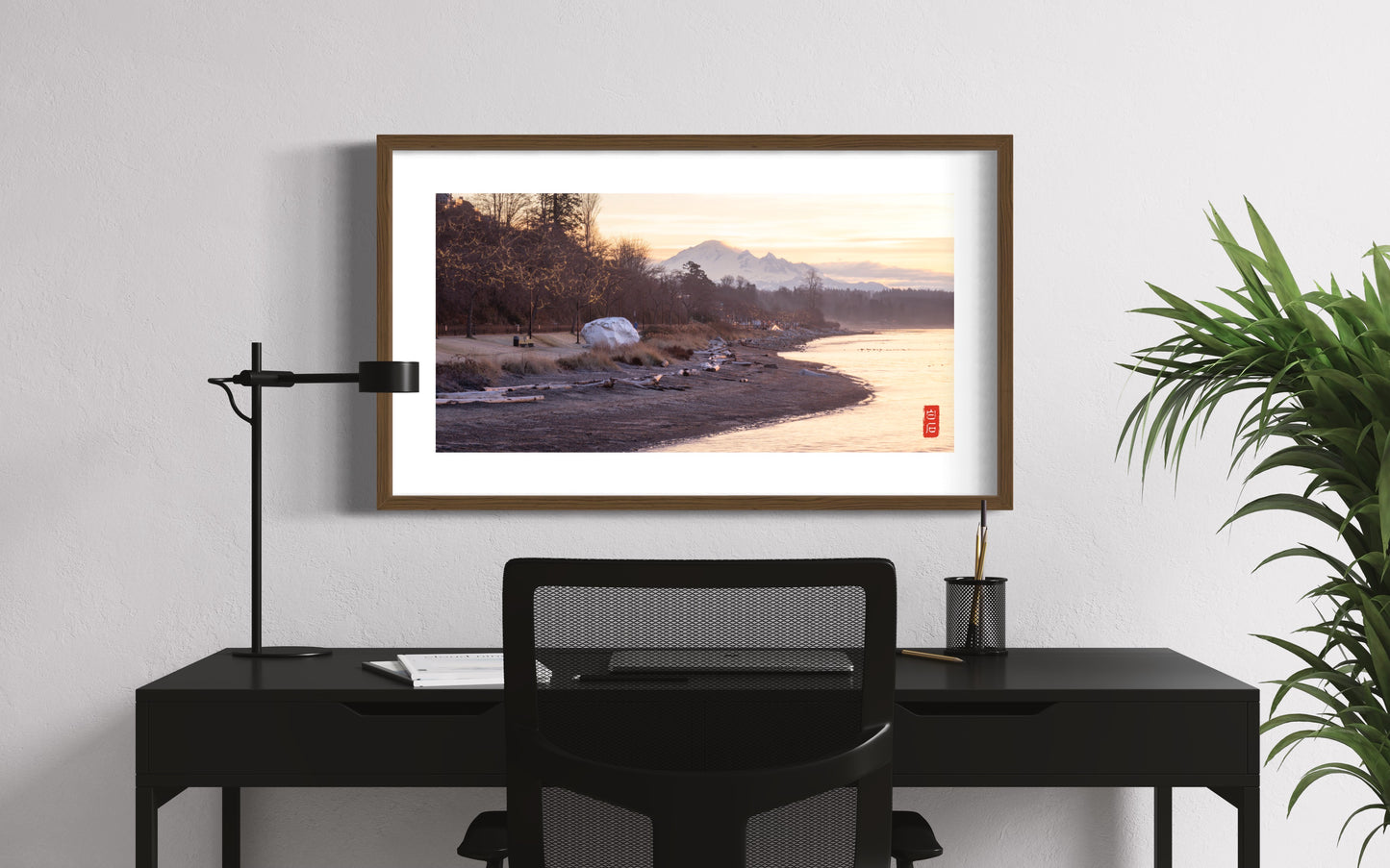 Rock & Mountain: 15*30 photo with solid wood frame