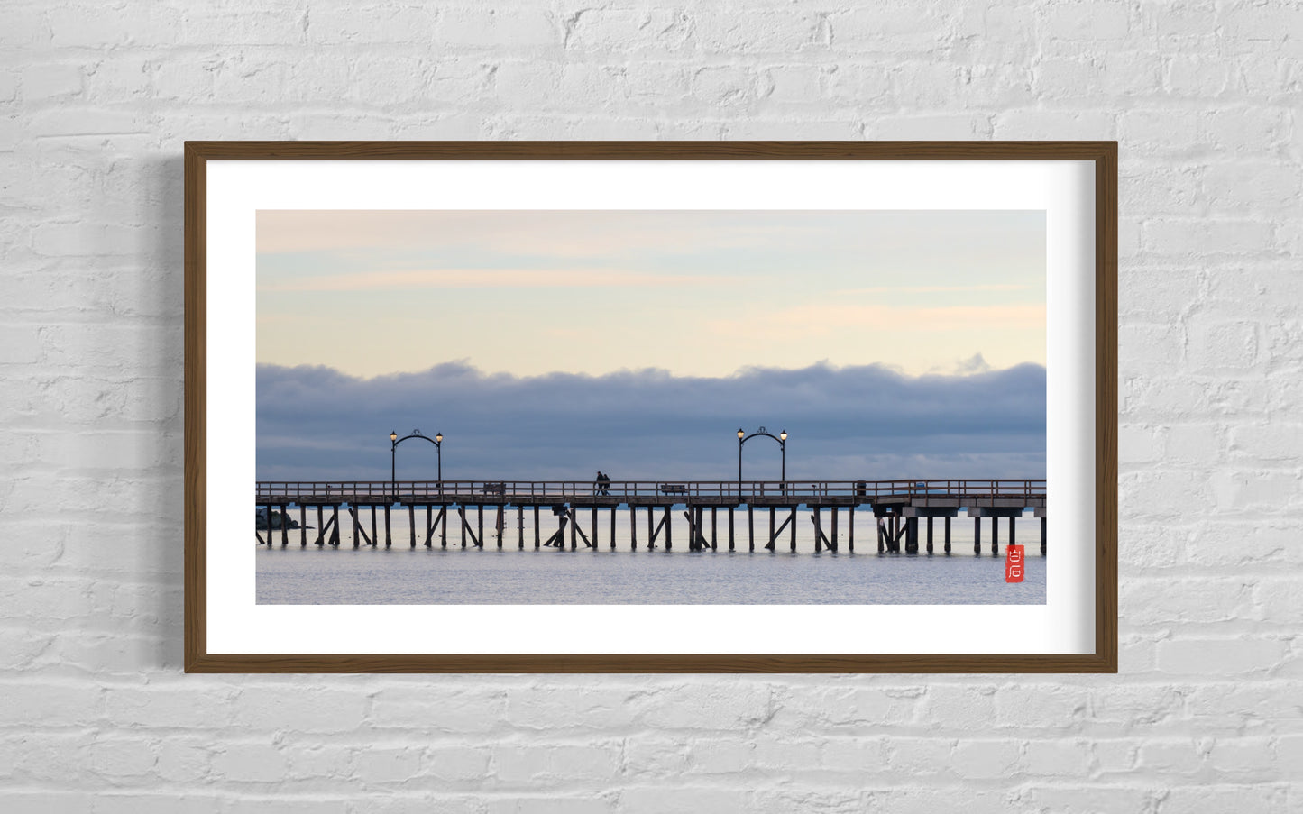 White Rock Pier: 20*40 photo with solid wood frame