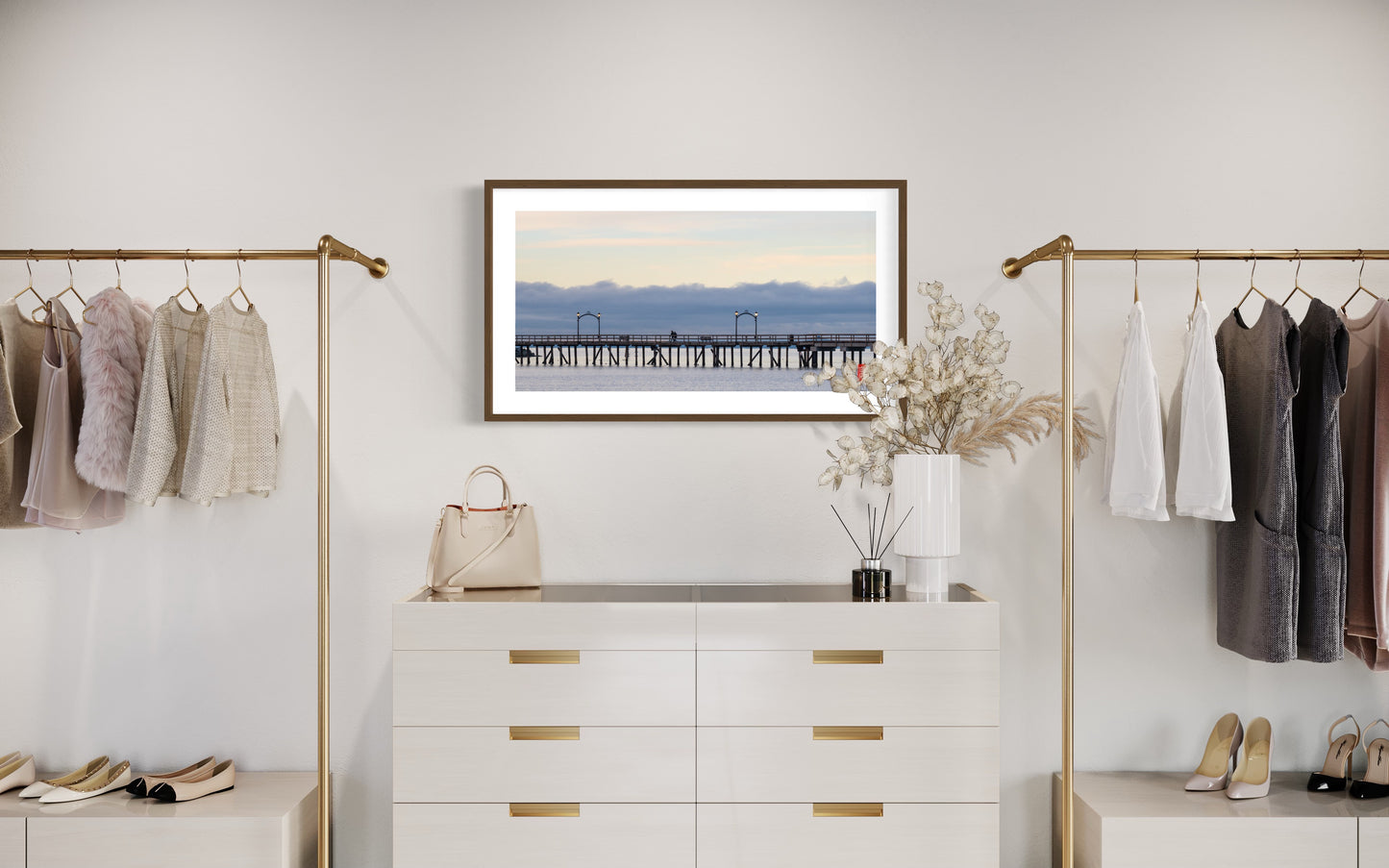 White Rock Pier: 20*40 photo with solid wood frame