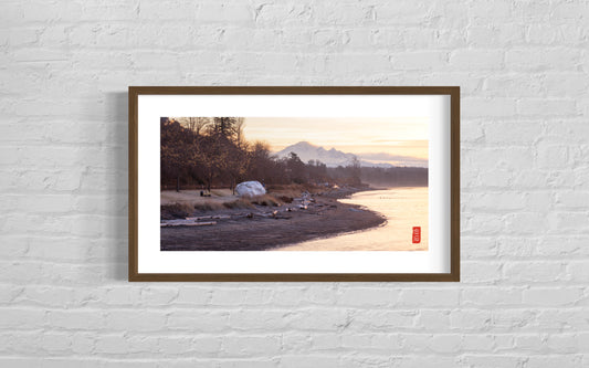 Rock & Mountain: 15*30 photo with solid wood frame
